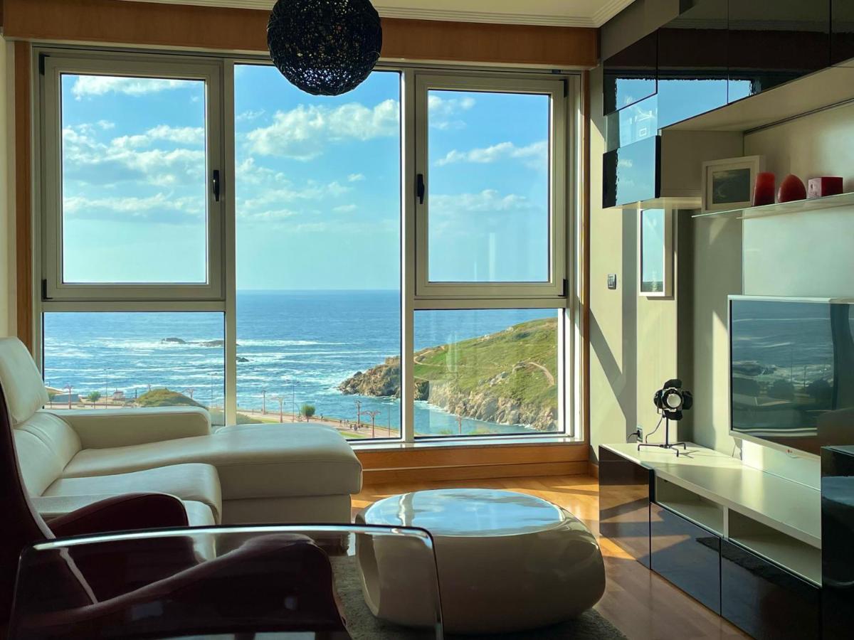 Parking, Vistas Al Mar Y Tres Habitaciones A Coruña Exterior foto